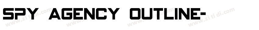 Spy Agency Outline字体转换